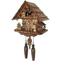 Engstler - 4692 QMT - Coucou - Quartz - Noyer
