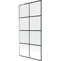 Mexen Next L Pare-bain 1 aile 90 x 150 cm, motif noir, chrome - 895-090-000-03-77-01