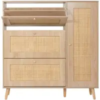 MCW Meuble à chaussures en rotin -M37