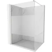 Mexen Kioto Paroi de douche à l'italienne 80 x 200 cm, transparent/mat 8 mm, nickel brossé - 800-080-101-97-35