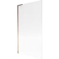 Mexen Next L Paroi pliante pour baignoire à 1 volet 100 x 150 cm, rayures, or rose - 895-100-000-03-09-60
