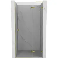 Mexen Lunar L Porte de douche pivotante droite 70 cm, transparente, or - 834L-070-000-50-00-P