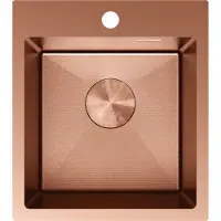 Mexen Solix évier en acier inoxydable 1-bac 400 x 450 mm, cuivre HC - 6401401000-65HC