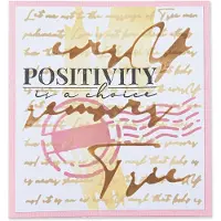 SIZZIX STENCILS, SCROLL TEXT, TAILLE UNIQUE 664916