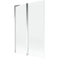 Mexen Mist L Paroi pliante pour baignoire à 2 volets 120 x 150 cm, transparent, chrome - 8A9L-120-011-01-00