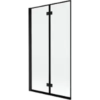 Mexen Mist Paroi de douche à 2 volets, gauche 100 x 150 cm, cadre noir, noir - 8A9-100-002-70-70-L
