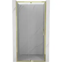 Mexen Exo porte de douche pivotante 105 cm, transparent, doré - 819-105-000-50-00