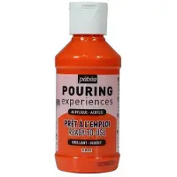 Pebeo Peinture acrylique - Pébéo - Pouring - 118 ml - Orange - Flacon