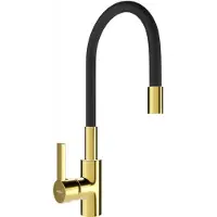 Mexen Mélangeur de lavabo Flex, or/noir (670900-57)