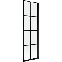 Mexen Mist Pare-douche 1 aile droite 60 x 150 cm, grille noire, noir - 8A9-060-001-70-77-P