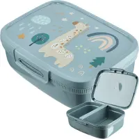 Kadax Boîte alimentaire Curver Snap Box avec séparateur, 1,8 l, Wild Life Blue, Boîte de conservation, Bleu
