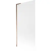 Mexen Next L Paroi pliante pour baignoire à 1 volet 90 x 150 cm, mat, or rose - 895-090-000-03-30-60