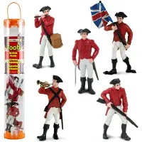 Safari Ltd - Armée britannique de la Guerre d'indépendance - TOOB, 3 pièces, Armée britannique de la Guerre d'indépendance, Multicolore