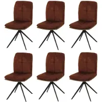 Mendler Chaise de salle à manger -M68 (lot de 6)