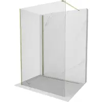 Mexen Kioto Paroi de douche à l'italienne 120 x 80 cm, transparent, or - 800-120-212-50-00-080