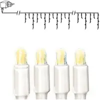 Star Trading Guirlande lumineuse , série MICRO "Icicle", 100 ampoules, longueur approximative de 2 mètres, ampoules transparentes, câble transparent, pour usage extérieur, référence 592-70