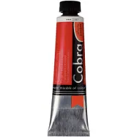 Cobra Tube de 40 ml de peinture l'huile diluable l'eau - Rouge moyen transparent