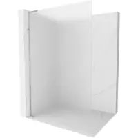 Mexen Kioto L Paroi de douche à l'italienne 70 x 200 cm, verre de lait, chrome - 800-070-103-01-30