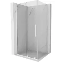 Mexen Velar L Cabine de douche coulissante 120 x 70 cm, transparente, blanche - 871-120-070-03-20