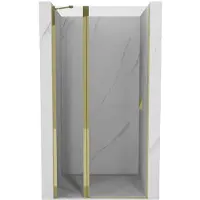 Mexen Porte de douche pivotante Mist 110 cm, transparent, or - 8A4-110-000-50-00