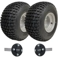 Parnells Kit quad remorque quad 18x9.50-8 Roues à bosses Moyeux et essieux à cailloux Capacité 204 kg