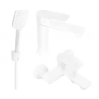 Mexen Royo R62 Mélangeur lavabo et baignoire avec accessoires, blanc (72203R62-20)