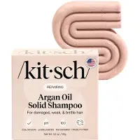 Raw Organic Reparation de l'huile Argan Bar de shampooing solide pour soins capillaires - Vegan tout naturel fait aux Etats-Unis sans sulfate de parab