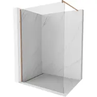 Mexen Kioto Paroi de douche à l'italienne 70 x 200 cm, transparent 8 mm, cuivre brossé - 800-070-101-65-00
