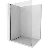 Mexen Kioto L Paroi de douche à l'italienne 115 x 200 cm, transparent, noir - 800-115-103-70-00