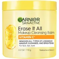 Garnier Erase It All Baume nettoyant et d maquillant pour le visage la vitamine C 120 ml