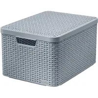 Curver Style Storage Boxl Avec Couvercle Dark Brown (33 cm, 30 l)