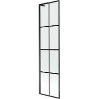 Mexen Next L Paroi pliante pour baignoire à 1 vantail 50 x 150 cm, motif noir, noir - 895-050-000-03-77-70