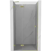 Mexen Lunar porte de douche pivotante gauche 105 cm, transparent, or brossé - 834-105-000-55-00-L