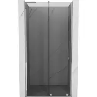 Mexen Velar L Paroi de douche Porte coulissante 110 cm, Graphite, Chrome - 871-110-003-41-01