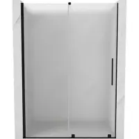 Mexen Porte de douche coulissante Velar 140 cm, givrée, noire - 871-140-000-31-70