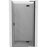 Mexen Mist-H L Porte de douche battante droite 120 cm, transparente, noire - 8A5L-120-000-70-00-P