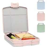 Ubbi Bote lunch Bento pour les enfants de retour l'cole avec 4 compartiments BPA Lavage de lave-vaisselle sans fuite BPA