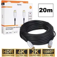 Hama Optical, Active HDMI Cable, 4K, Gold-plated, 20m