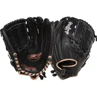 Rawlings | Gant de softball Fastpitch s rie R9 | 12,5 pi | Droitier | Double la age | Noir