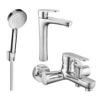 Mexen Kama R75 Mélangeur lavabo et baignoire avec accessoires, chrome (72513R75-00)