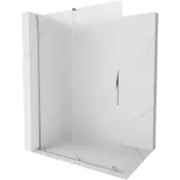 Mexen Velar Paroi de douche coulissante à l'italienne 160 x 200 cm, verre dépoli 8 mm, chromé - 871-160-000-33-01