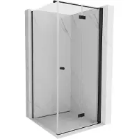 Mexen Mist-F T cabine de douche pliante droite 70 x 70 cm, transparent, noir - 8A6T-070-070-70-00-P