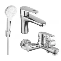 Mexen Kama R05 Mélangeur lavabo et baignoire avec accessoires, chrome (72503R05-00)