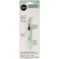 SIZZIX Outils de précision - - Pince courbée à pointe fine - Acier inoxydable - Multi Color - Créatif