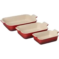 Le Creuset Heritage Plat à four rectangulaire Rouge