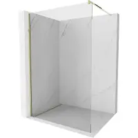 Mexen Kioto Paroi de douche à l'italienne 55 x 200 cm, transparent 8 mm, doré - 800-055-101-50-00