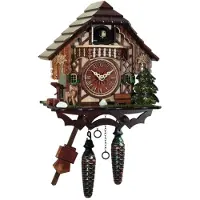 Engstler - 406 - Horloge murale coucou - Mouvement à chaîne 1 jour