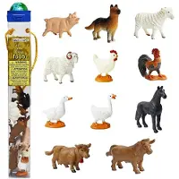 Safari Ltd. TOOB Ferme - 12 Figurines dont Vache, Cochon, Chèvre, Cheval, et Plus - Jouet Éducatif pour Enfants 3+