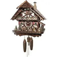 Engstler - 4491/8 - Horloge murale coucou - Mouvement à chaîne 8 jours