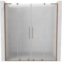 Mexen Velar L Porte de douche 200cm, dépoli, cuivre brossé